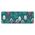 thumbnail image 1 of Dark Teal Christmas Village Pattern Kitchen Rug Mat,Kitchen Runner Rugs Non Skid Washable,Decorative Kitchen Floor Mats for Kitchen,Sink,Laundry,17"x47.2", 1 of 7
