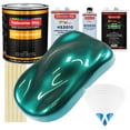 thumbnail image 1 of Dark Teal Metallic Premium Gallon Kit URETHANE BASECOAT Car Auto Paint Kit, 1 of 6