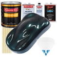 thumbnail image 1 of Dark Turquoise Metallic Gallon URETHANE BASECOAT CLEARCOAT Auto Paint SLOW Kit, 1 of 4