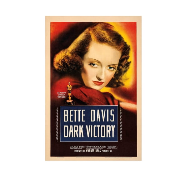 Dark Victory Classic Cinema Poster, Unframed Paper Poster 8x10in