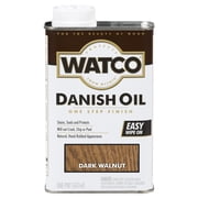 6 Pack, Dark Walnut 275 Voc, Watco Danish Oil - 242221, Pint