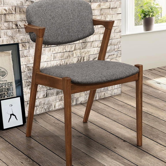 Dark Walnut Finish | Cushioned Support | Dining Table + Timeless Elegance for Modern Dining