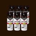 thumbnail image 1 of 6 Pack, Dark Walnut, Rust-Oleum Stops Rust Custom Spray 5 in 1 Gloss Spray Paint-376890, 12 oz, 1 of 11
