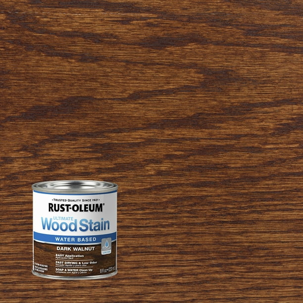 Dark Walnut, RustOleum Ultimate Wood Stain Satin, Quart