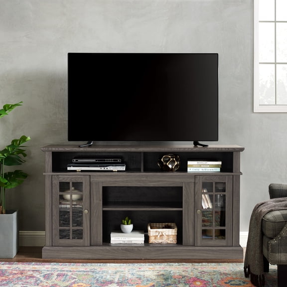 Dark Walnut Style - Tidy Cables in Living Area - Entertainment Center - Classic Design