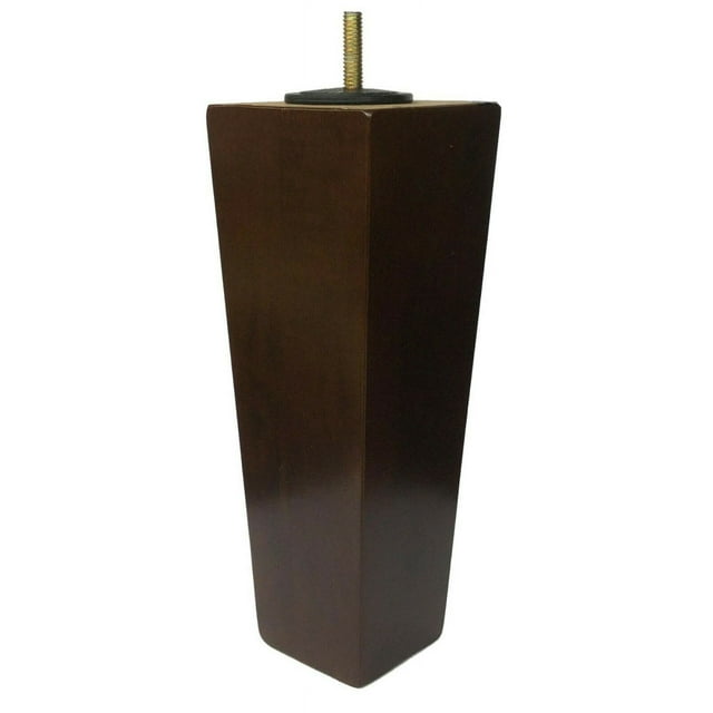 Dark Walnut Tapered Pyramid Sofa/Couch/Chair Wood Legs [5/16" Bolt] Set