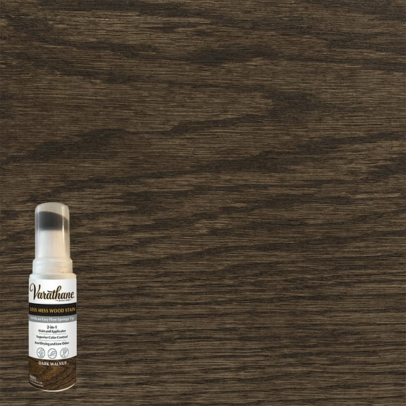 4 Pack, Dark Walnut, Varathane Less Mess Wood Stain-368029, 4 oz Bottle