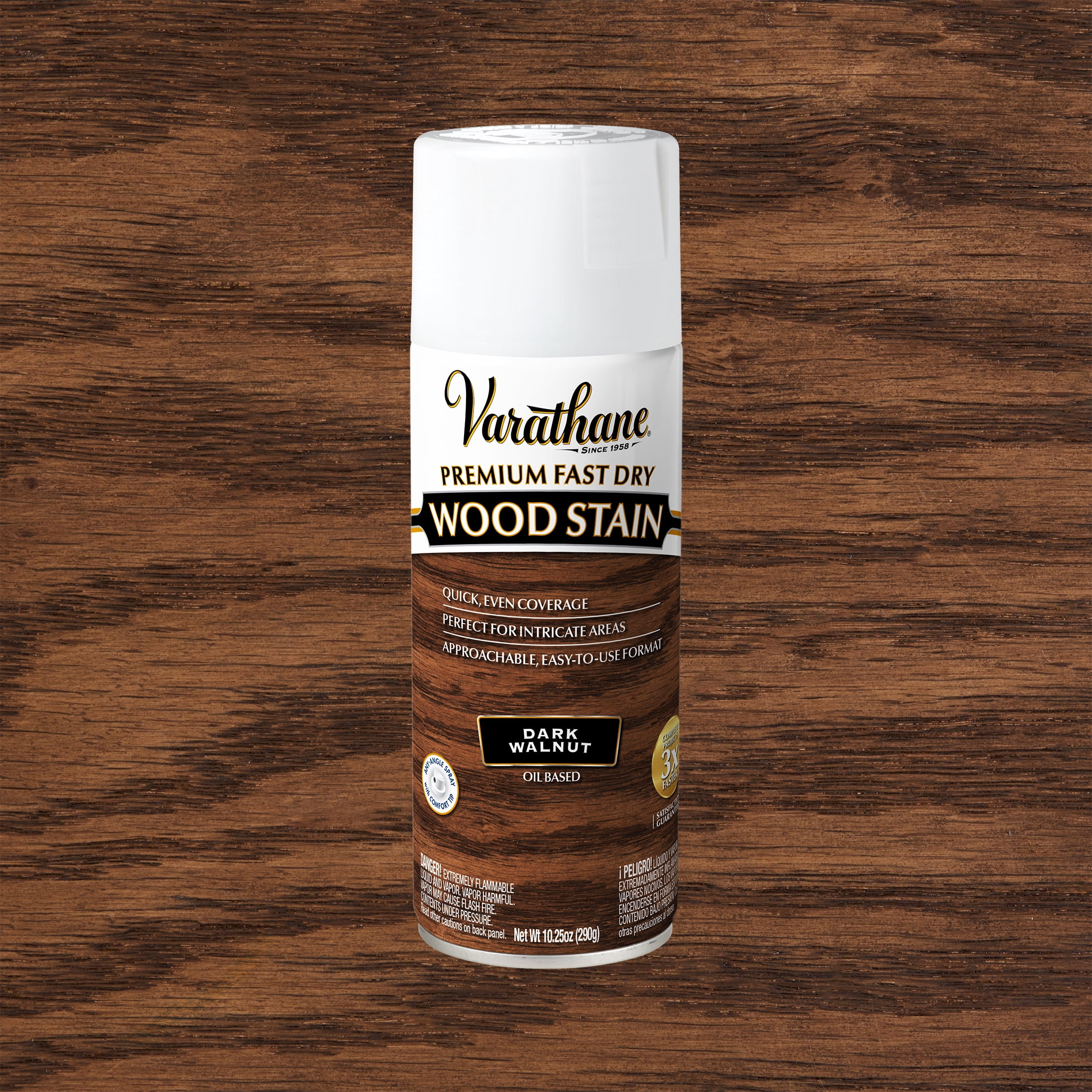Rust-Oleum Dark Walnut Interior Wood Stain Spray 10.25 oz Aerosol