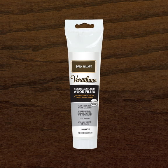 Dark Walnut, Varathane Wood Filler Tube-215214, 3.5 oz