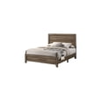 thumbnail image 1 of Dark Walnut Wood Panel Bed in Eastern King (King) Size, 1 of 4