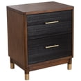 thumbnail image 1 of Dark Walnut and Black Mod Drawer Nightstand, 1 of 3