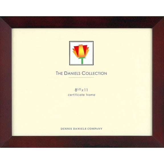 Dark-Walnut bevelled full-grain wood 8 5x11 by Dennis Daniels - 8.5x11