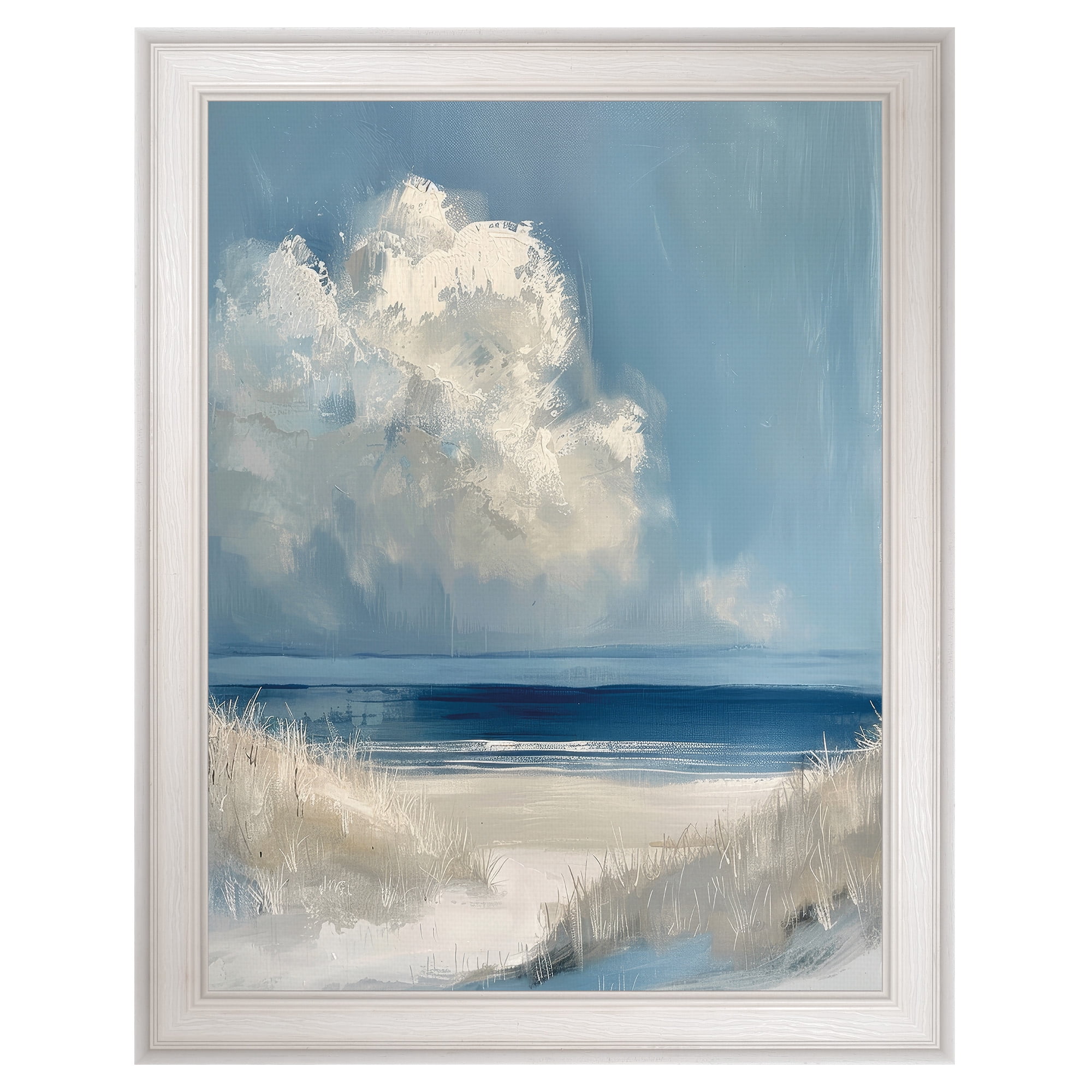 Dark Waters Ahead Framed Canvas