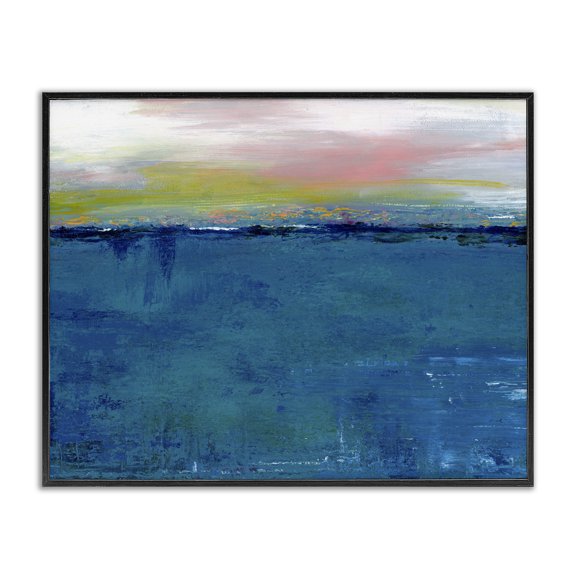 Stupell Industries Dark Waters Gradient Landscape Black Framed Giclee Art, design by Adonna Ebrahimi