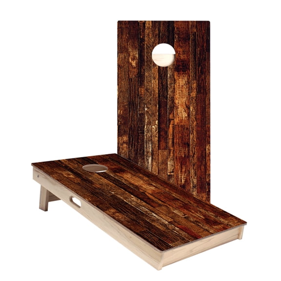 Dark Wood Star Cornhole Boards