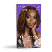 Dark and Lovely Fade Resist Permanet Hair Color, Unisex, 391 Brown Cinnamon