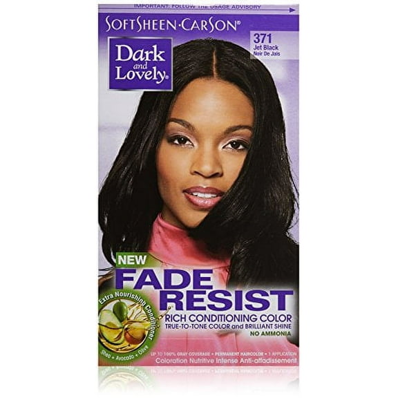 Dark and Lovely Fade Resistant Rich Conditioning Color, No. 371 Jet Black