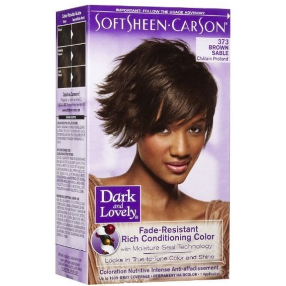 Dark and Lovely Fade Resistant Rich Conditioning Color, No. 373, Brown Sable, 1 ea (Pack of 3)