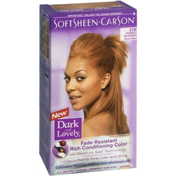 Dark and Lovely Fade Resistant Rich Conditioning Color, No. 378, Honey Blonde 1 Each