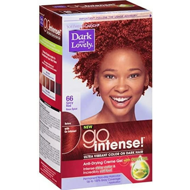 Dark And Lovely Go Intense Spicy Red Dark and Lovely Go Intense! Hair Color No.66, Spicy Red, 1 ea - Walmart.com
