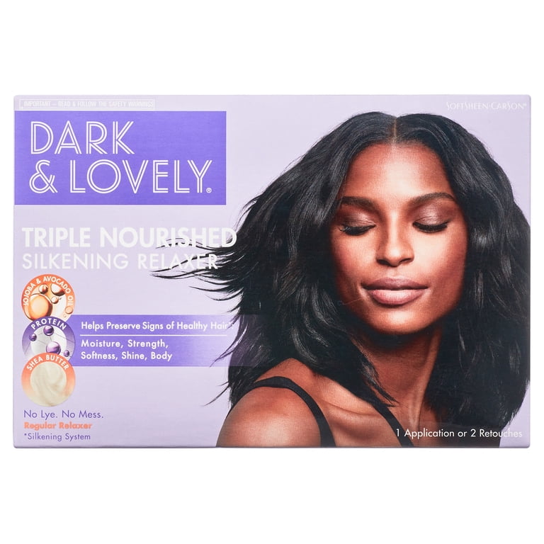 PSRN HAIR 700 300 セット Dark and Lovely Hair Relaxer, Triple Nourished Shine Enhancer for