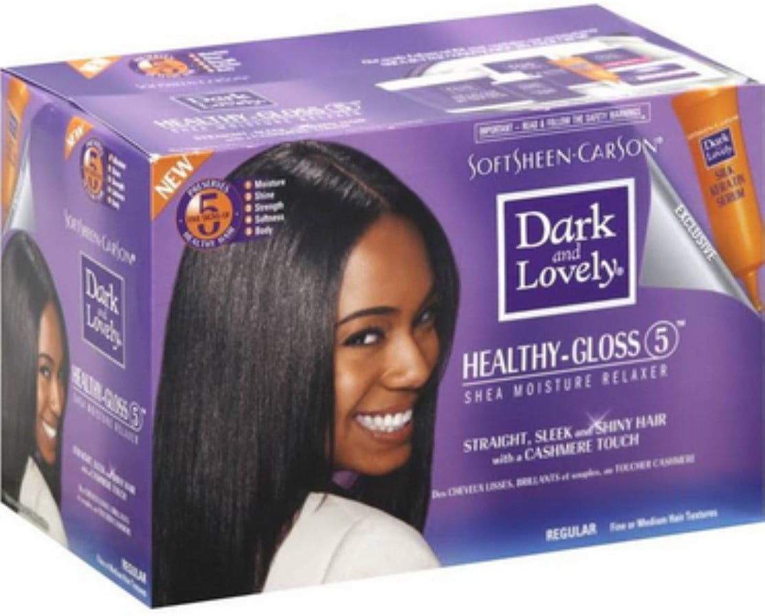 Dark and Lovely Hair Relaxer, Triple Nourished Shine Enhancer for All