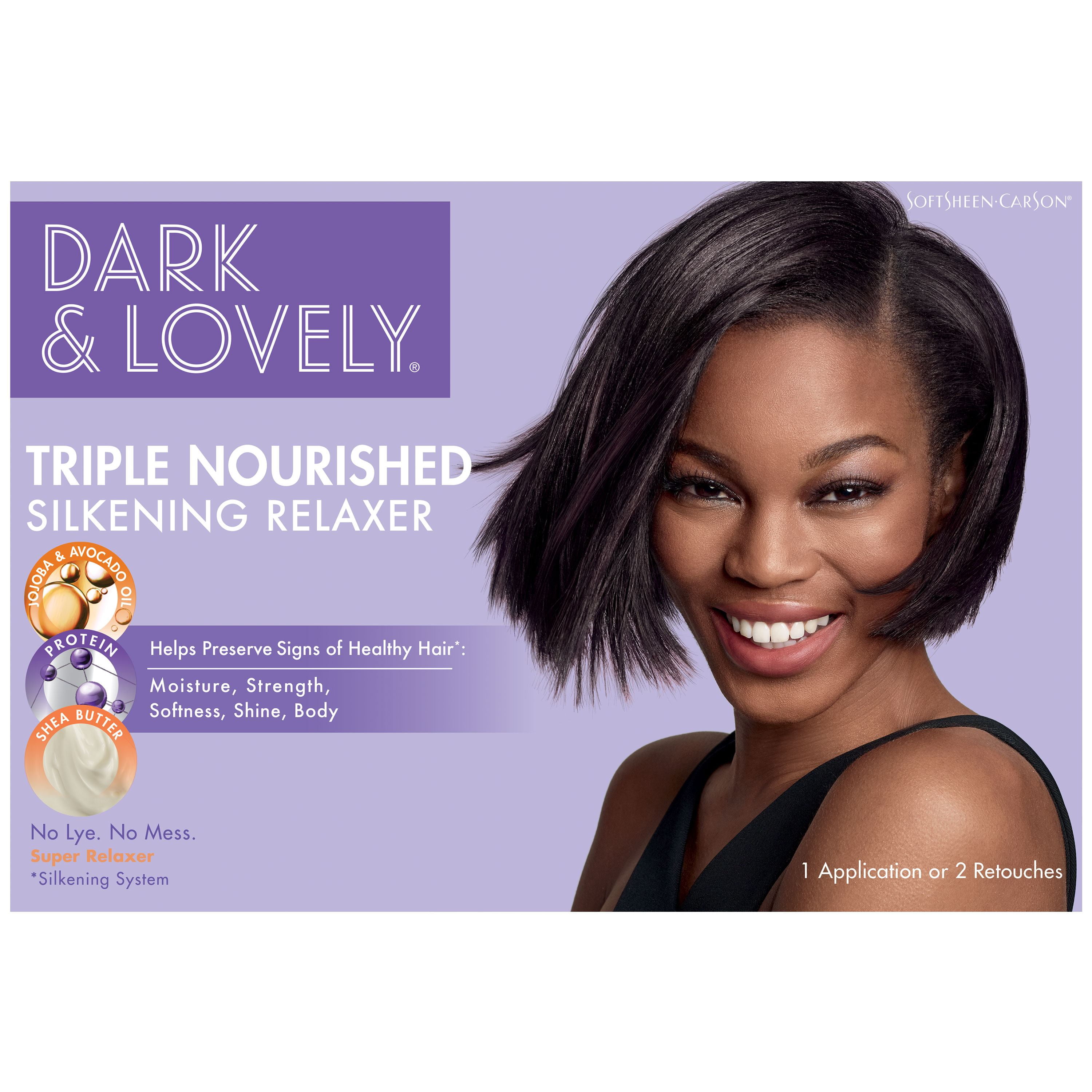 Dark and Lovely No-Lye Hair Relaxer, Triple Nourished Shine