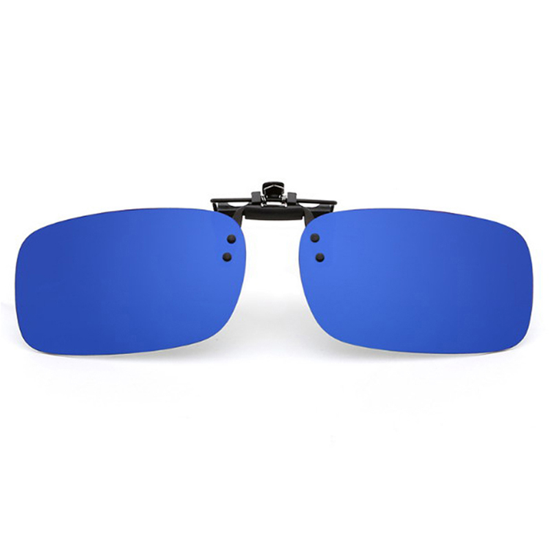 Dark Blue Clip On Blue Light Filter Blocking Glasses Office Computer Anti Uv Strain Relief 6956