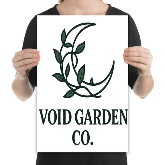 Dark Floral Poster - Gloss Paper Finish - Wall Decor for Modern Homes Gift