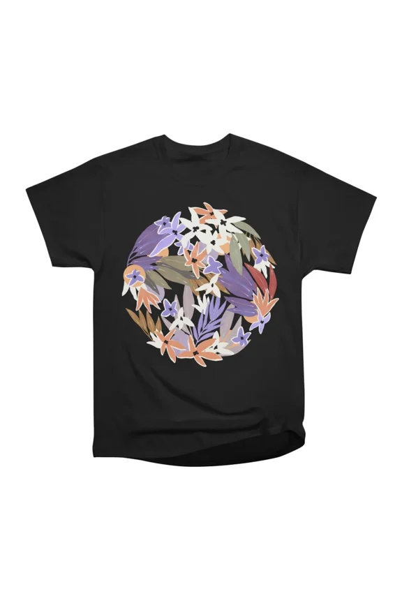 Dark flowers colorful MP 03B T-Shirt Tee Gift For Him Merch For Her Apparel For Friend