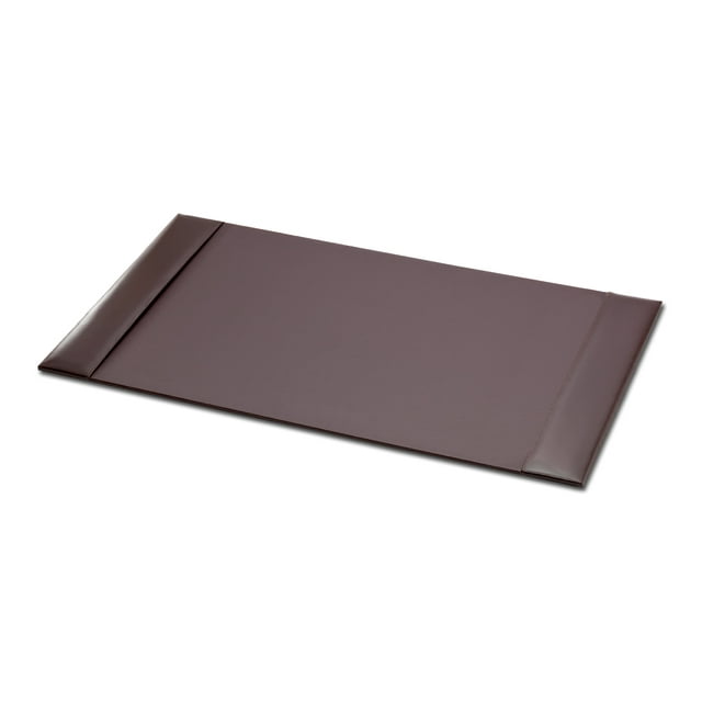 Dark&nbsp;Brown Bonded Leather 30 x 18 Side-Rail Desk Pad