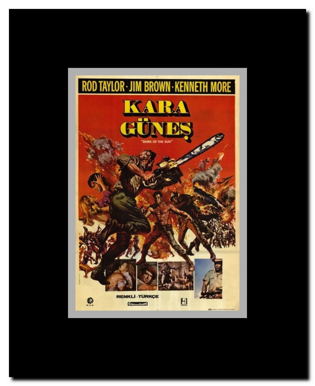 Dark of the Sun Framed Movie Poster