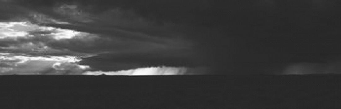 Dark storm clouds in the sky New Mexico USA Canvas Art - Panoramic Images (36 x 12)
