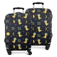 thumbnail image 1 of DarkBlue Cartoon Dinosaurs Astronauts Pattern Luggage Cover Fashion Suitcase Cover Baggage Covers Fit 25-28 Inch Luggage (Go Travel), 1 of 5