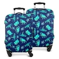 thumbnail image 1 of DarkBlue Cartoon Dinosaurs Palms Pattern Luggage Cover Fashion Suitcase Cover Baggage Covers Fit 25-28 Inch Luggage (Go Travel), 1 of 5
