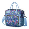 thumbnail image 1 of DarkBlue Cartoon Dinosaurs Planets Pattern Womens Lunch Box for Work,Insulated Large Lunch Bag for Tween and Teen,Loncheras Para Mujer,Leakproof Adult Lunch Bag for Work,Beach,Travel,Picnic,Camping, 1 of 7