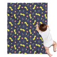 thumbnail image 1 of DarkBlue Cartoon Dinosaurs Space Pattern Blanket,Comfortable Soft Flannel Throw Blanket,All Season,Warm Lightweight Blankets for Sofa Bed Couch Living Room Chair,30"x40", 1 of 4