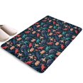 thumbnail image 1 of DarkBlue Colorful Dinosaurs Flannel Non Slip Door Rugs,Washable Door Mats Indoor,Decorative Door Mats,Dirt-Resistant and Absorbent Doormat for Entrance,Bedroom,Kitchen,Bathroom,23.5"x16", 1 of 5
