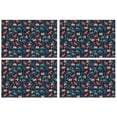 thumbnail image 1 of DarkBlue Colorful Dinosaurs Pattern Summer Placemats Table Placemats Set Of 4-Linen Kitchen Washable Placemats Table Mats 11.8"x17.7" Non-Slip Heat Resistant, 1 of 6