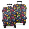 thumbnail image 1 of DarkBlue Dinosaurs InSpace Pattern Luggage Cover Fashion Suitcase Cover Baggage Covers Fit 25-28 Inch Luggage (Go Travel), 1 of 5