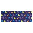 thumbnail image 1 of DarkBlue Dinosaurs with Shapes Pattern Kitchen Rug Mat,Kitchen Runner Rugs Non Skid Washable,Decorative Kitchen Floor Mats for Kitchen,Sink,Laundry,17"X47", 1 of 5