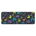 thumbnail image 1 of DarkBlue Dinosaurs Words Pattern Kitchen Rug Mat,Kitchen Runner Rugs Non Skid Washable,Decorative Kitchen Floor Mats for Kitchen,Sink,Laundry,17"x47.2", 1 of 7