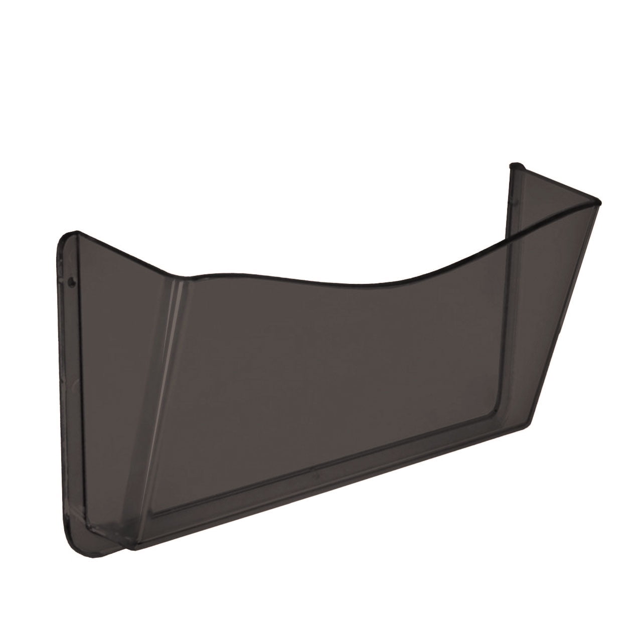 Dark Gray Smoke Matte Plastic Wall File Holder Set