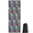 thumbnail image 1 of DarkGreen Dinosaurs Pattern Hot Yoga Mat Towel Non Slip for Hot Yoga - Quick-Drying Yoga Mat Cover with 4 Corner Pockets with Travel Bag - Hot Yoga Towel Non Slip Grip Moisture Wicking Sweat 70"x26", 1 of 6