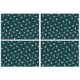thumbnail image 1 of DarkGreen Dinosaurs Pattern Summer Placemats Table Placemats Set Of 4-Linen Kitchen Washable Placemats Table Mats 11.8"x17.7" Non-Slip Heat Resistant, 1 of 6