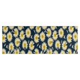 thumbnail image 1 of Darkblue Daisy Flower Yellow Centers Pattern Kitchen Rug Mat,Kitchen Runner Rugs Non Skid Washable,Decorative Kitchen Floor Mats for Kitchen,Sink,Laundry,17"X47", 1 of 5