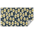 thumbnail image 1 of Darkblue Daisy Flower Yellow Centers Pattern Rectangle Tablecloth 60"x102",Waterproof Polyester Rectangle Table Cloth, Wipeable Spillproof Polyester Tablecloth for Dining, Camping, Indoor and Outdoor, 1 of 6