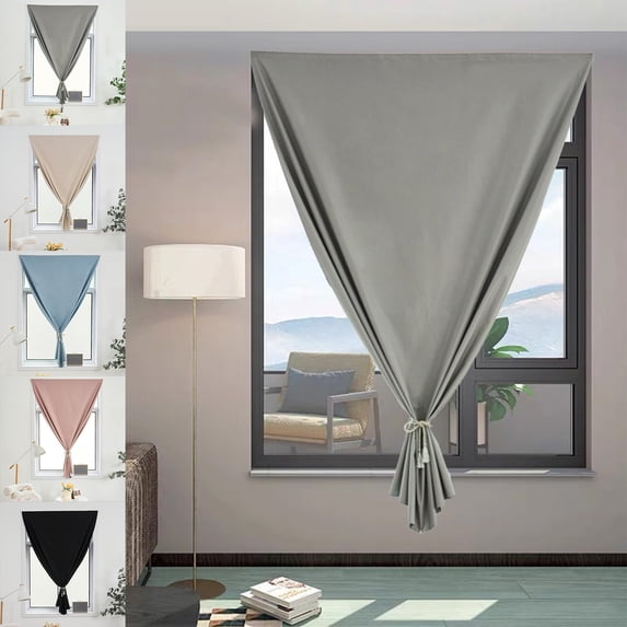 Darkening Window Sunshade Curtain | Punch-Free Easy Install Polyester Panel | Oversized Privacy Room Divider | Washable Fade-Resistant | 120x200cm | Single Curtain