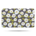 thumbnail image 1 of Darkgray Daisy Flower Green Leaves Pattern Bathroom Rugs Mat,Non Slip Microfiber Bathroom Rug,Rubber Backing,Soft Bathroom Mats for Bathroom Floor,Tub and Shower,17x30in(43x75cm), 1 of 5