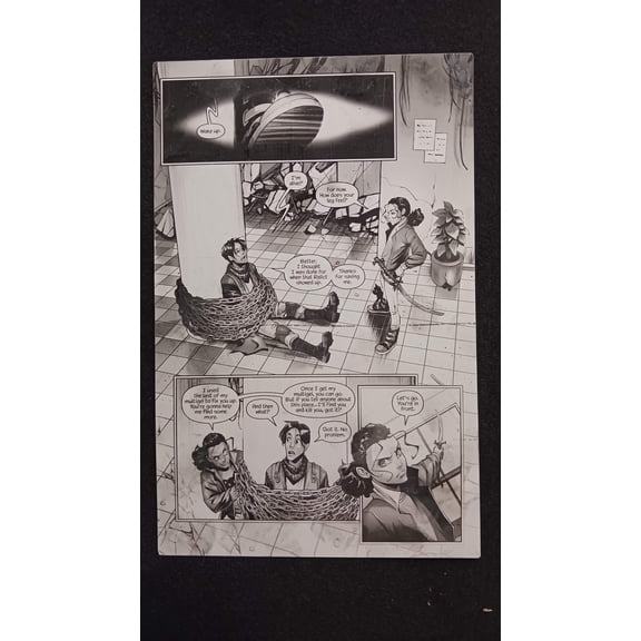 Darkland #2 - Page 7 - PRESSWORKS - Comic Art - Printer Plate - Black